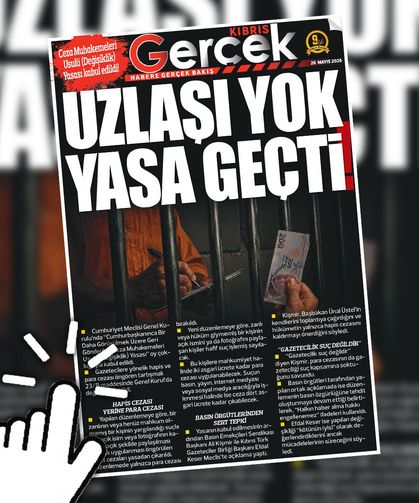 26 MAYIS 2026 KIBRIS GERÇEK MANŞET