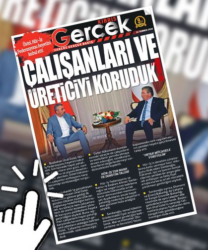 22 TEMMUZ 2026 KIBRIS GERÇEK MANŞET