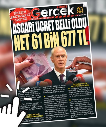17 TEMMUZ 2026 KIBRIS GERÇEK MANŞET