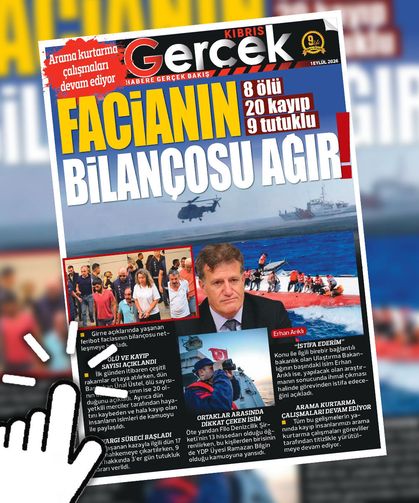 1 EYLÜL 2026 KIBRIS GERÇEK MANŞET