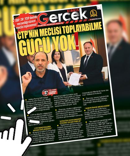 15 AĞUSTOS 2026 KIBRIS GERÇEK MANŞET