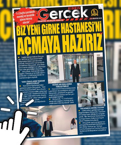 22 AĞUSTOS 2026 KIBRIS GERÇEK MANŞET