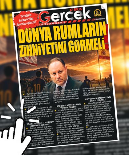 27 AĞUSTOS 2026 KIBRIS GERÇEK MANŞET
