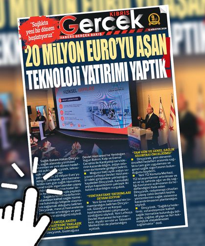 12 AĞUSTOS 2026 KIBRIS GERÇEK MANŞET