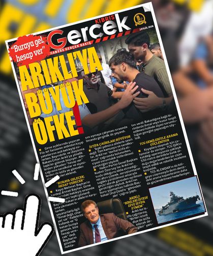 2 Eylül 2026 KIBRIS GERÇEK MANŞET