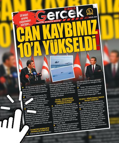 4 EYLÜL 2026 KIBRIS GERÇEK MANŞET