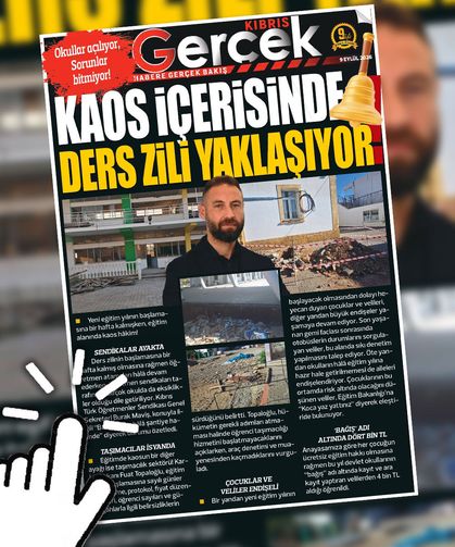 9 EYLÜL 2026 KIBRIS GERÇEK MANŞET
