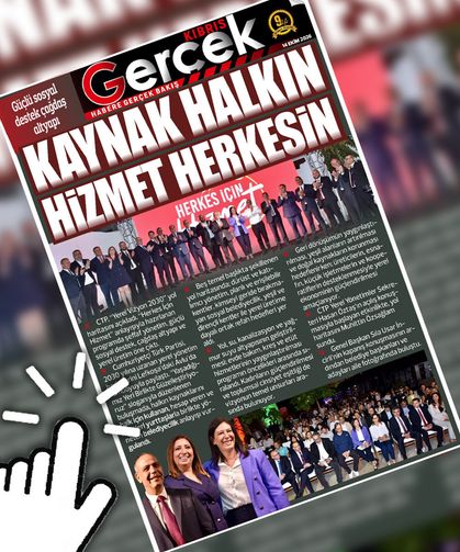 14 EKİM 2026 KIBRIS GERÇEK MANŞET