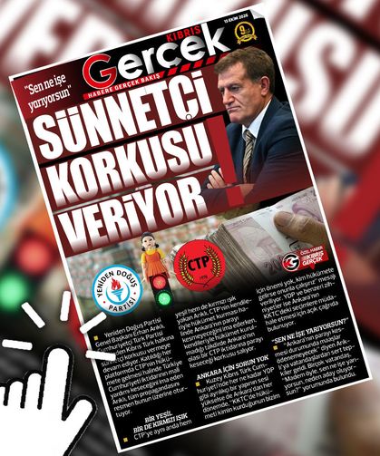 15 EKİM 2026 KIBRIS GERÇEK MANŞET