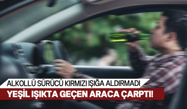 Alkollü sürücü Lefkoşa Sanayi kavşağında kazaya sebep oldu!