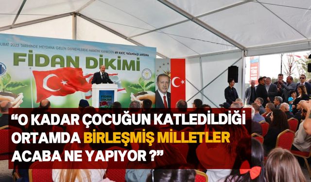 Cumhurbaşkanı Tatar, Filistin konusunda BM'yi göreve davet etti