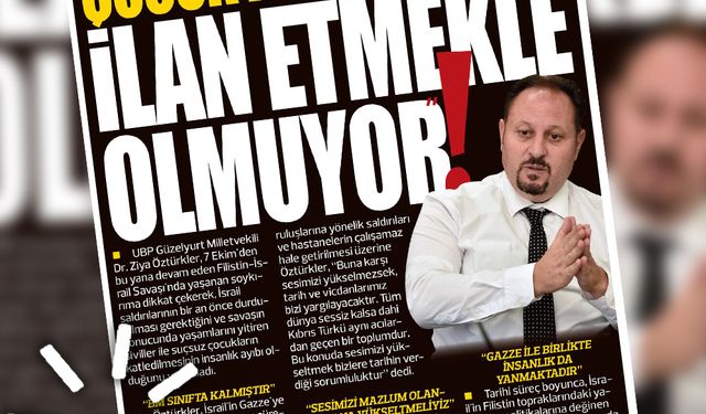 21 KASIM 2023 KIBRIS GERÇEK MANŞET