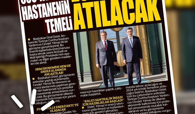9 KASIM 2023 KIBRIS GERÇEK MANŞET