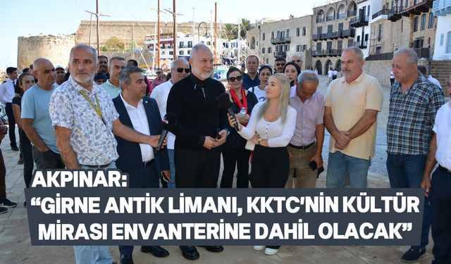 Serhat Akpınar, Girne Antik Limanı ziyaret etti