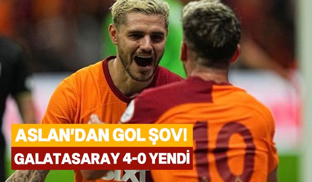 Galatasaray, Alanyaspor'u 4-0 yenerek farka boğdu