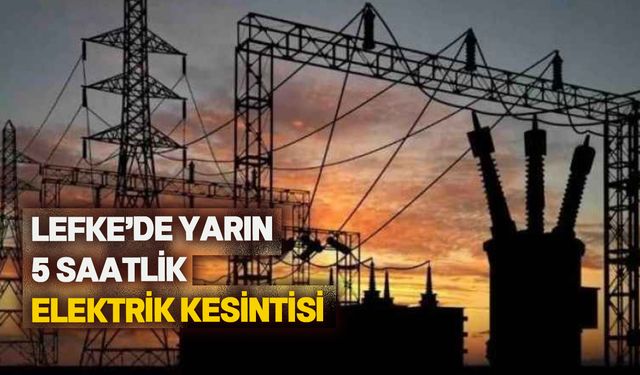 Lefke'de elektrik kesintisi