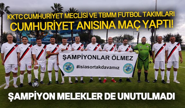 Milletvekillerinden anlamlı futbol maçı!