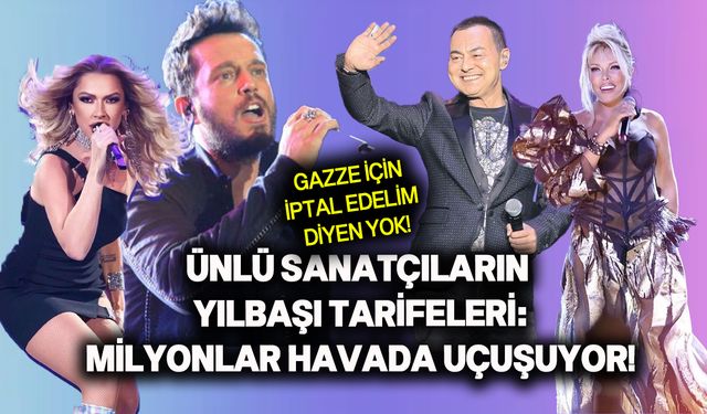 Ünlüler yılbaşında paraya para demeyecek!