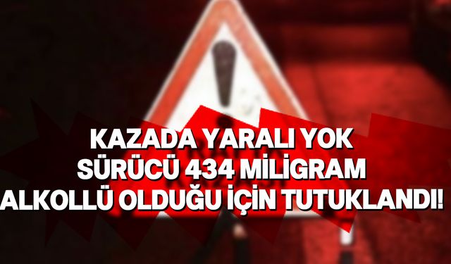 Girne'de trafik kazası: Sürücü 434 miligram alkollü!
