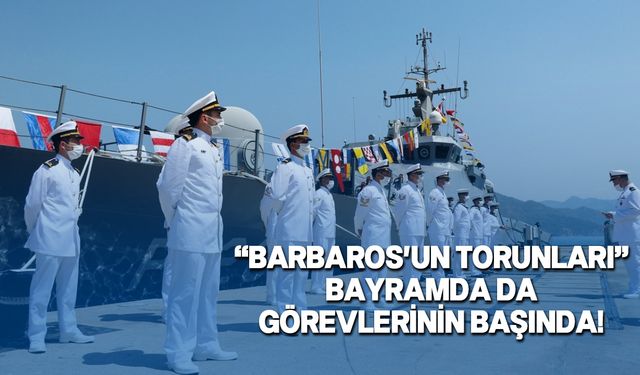 TCG Anadolu'da görev yapan bahriyeliler, Ramazan Bayramı'na denizde vatan nöbeti tutarak girmenin gururunu yaşıyor