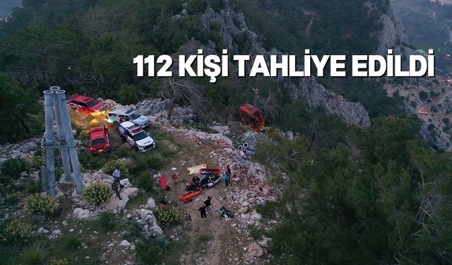 Antalya'daki teleferik kazasında kurtarma çalışmaları devam ediyor