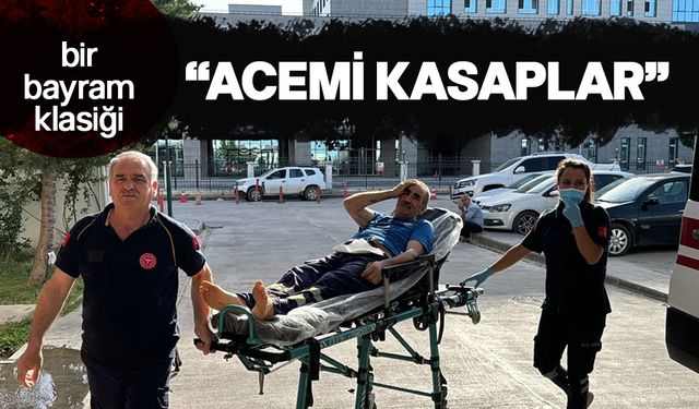 Acemi kasaplar hastanelerin yolunu tuttu