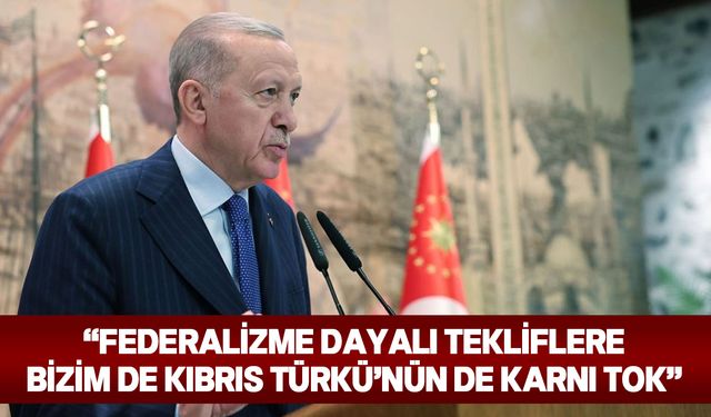 TC Cumhurbaşkanı Erdoğan, Kıbrıs Türk halkının uzun yıllardır haksızlığa ve ayrımcılığa maruz kaldığını belirtti