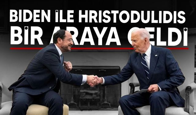 Joe Biden ile Nikos Hristodulidis bir araya geldi