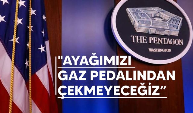 Pentagon: "Gazze'ye insani yardım ulaştırılması için  baskı yapmaya devam edeceğiz"