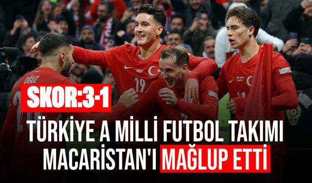 Türkiye A Milli Futbol Takımı, Macaristan'ı devirdi