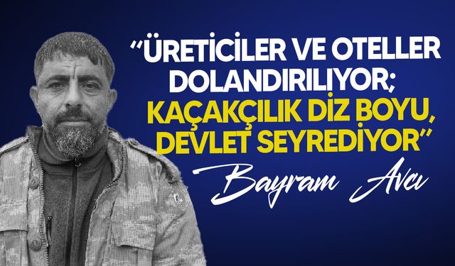 Avcı: "Üretici 3 mafyanın arasında kaldı"