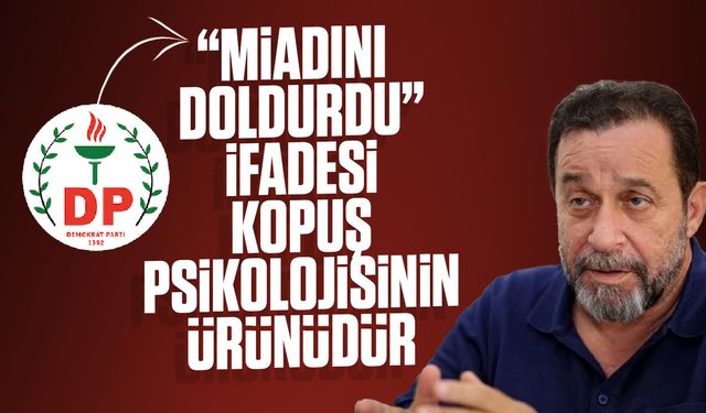 Demokrat Parti'den, Serdar Denktaş'a yanıt!
