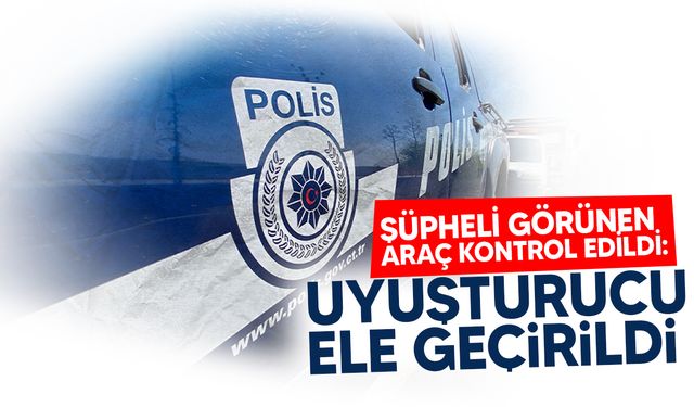 Girne'de park halinde şüpheli görünen araç kontrol edildi: Uyuşturucu ele geçirildi!
