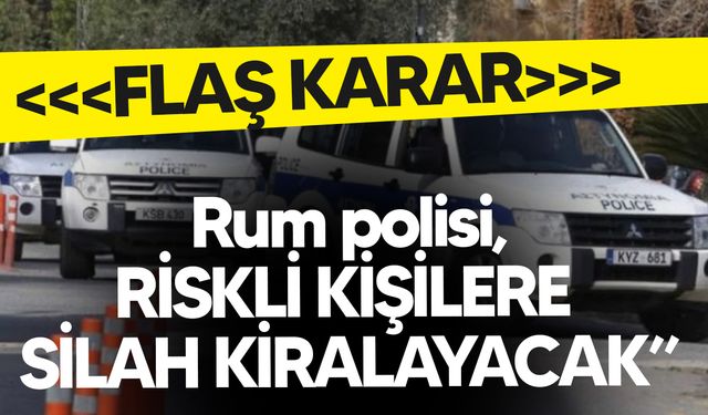 Güney Kıbrıs'ta flaş karar: Rum Polisi, Risk Altındaki Kişilere Tabanca Kiralayacak