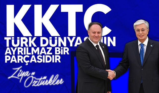 Öztürkler, TÜRKPA heyet başkanları ile birlikte Kazakistan devlet başkanı tarafından kabul edildi