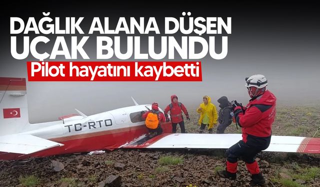 Rize'ye iniş yapmak üzereyken dağlık bölgede düşen uçağa ulaşıldı