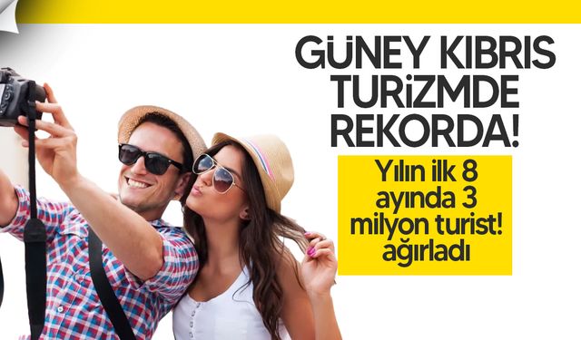Güney Kıbrıs turizmde rekor kırdı: 8 ayda 3 milyon turist