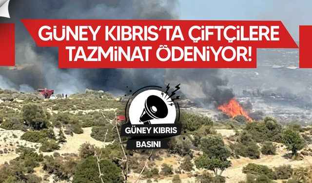 Güney Kıbrıs’ta çiftçilere yangın ve hava koşullarından ötürü tazminat