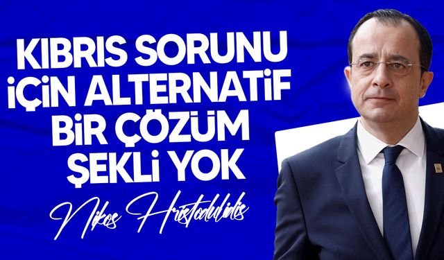 Hristodulidis: "Crans Montana’dan kaldığımız yerden devam edilmeli"