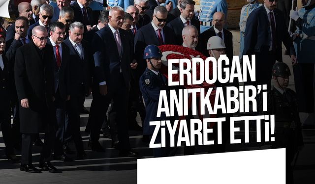 Erdoğan, Anıtkabir’i Ziyaret Etti