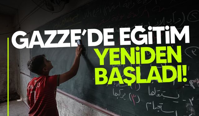 Gazze’de BM okullarında eğitim yeniden başladı