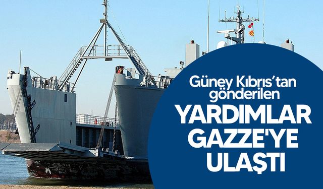 Güney Kıbrıs’tan gönderilen barınma malzemeleri Gazze'ye ulaştı