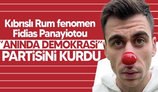Kıbrılı Rum fenomen Fidias Panayiotou “Anında Demokrasi” Partisini Kurdu