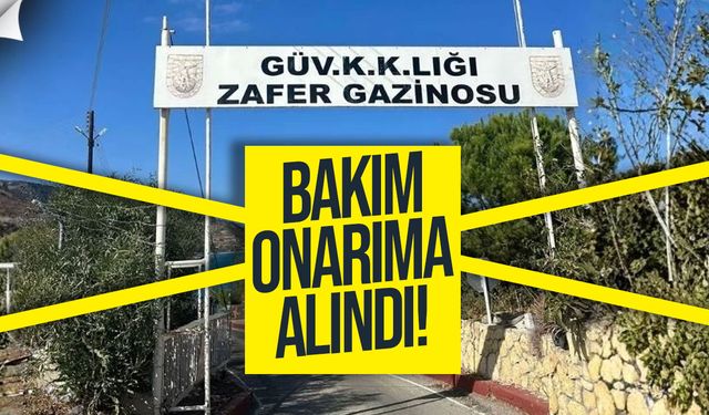 Zafer Gazinosu 1 Kasım’dan itibaren geçici süreyle kapanıyor