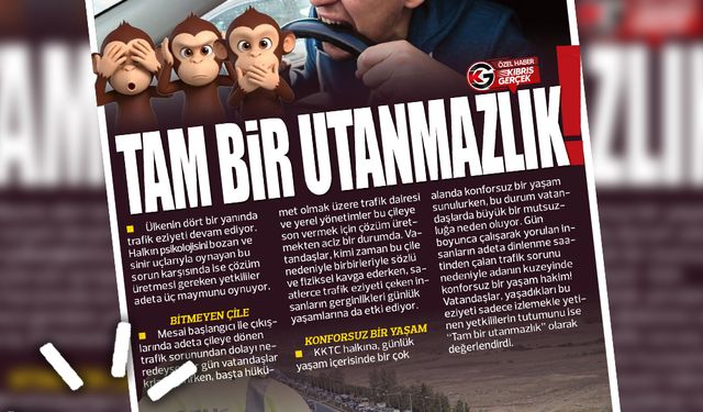 19 KASIM 2025 KIBRIS GERÇEK MANŞET