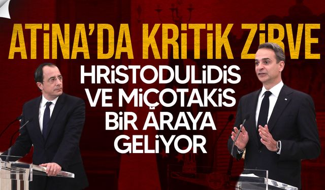 Atina’da kritik zirve: Hristodulidis ve Miçotakis stratejik iş birliğini görüşüyor