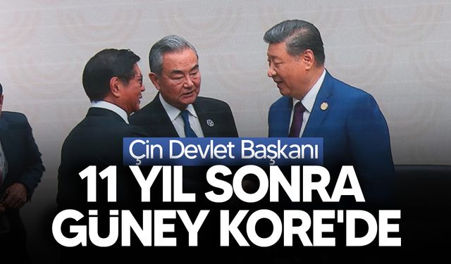 Çin Devlet Başkanı 11 yıl sonra Güney Kore'de
