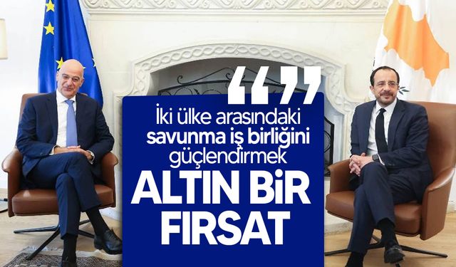 Dendias, Güney Kıbrıs’ta temaslarda bulundu