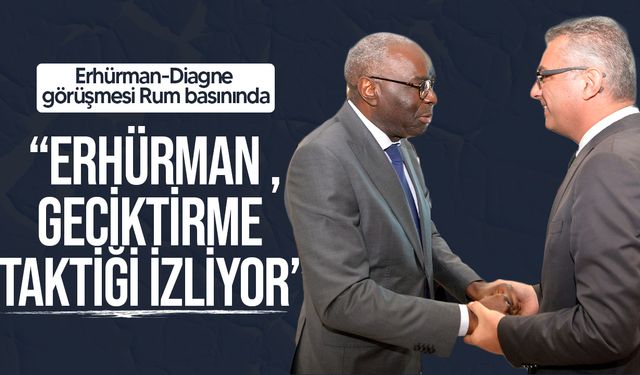 Erhürman-Diagne görüşmesi Rum basınında