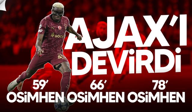 Galatasaray Ajax’ı deplasmanda 3-0 mağlup etti